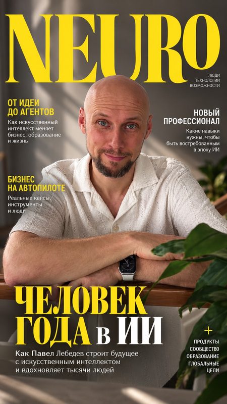 Что получилось: Обложка выдуманного журнала NEURO